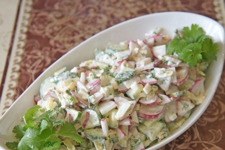 Ensalada de rábano y queso