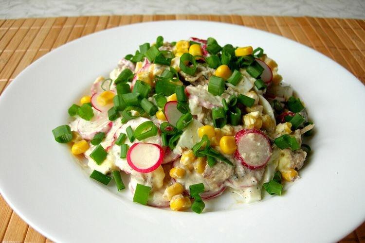 Radish and Canned Fish Salad