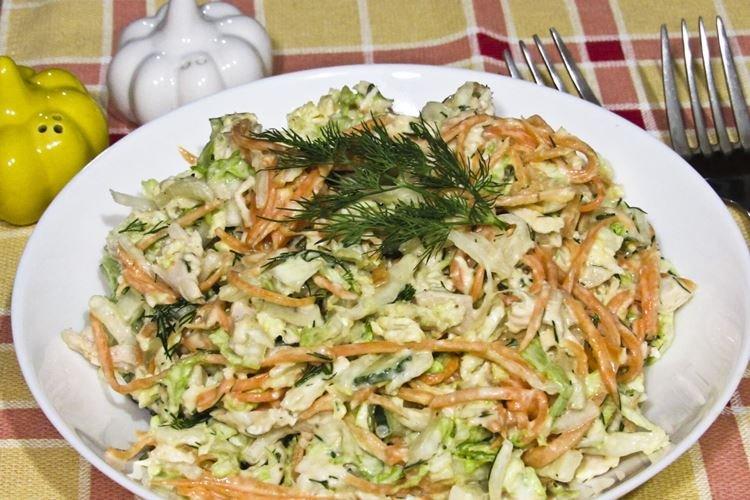 Canned Fish and Napa Cabbage Salad