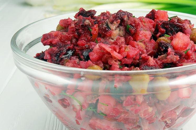 Canned Fish and Beetroot Salad