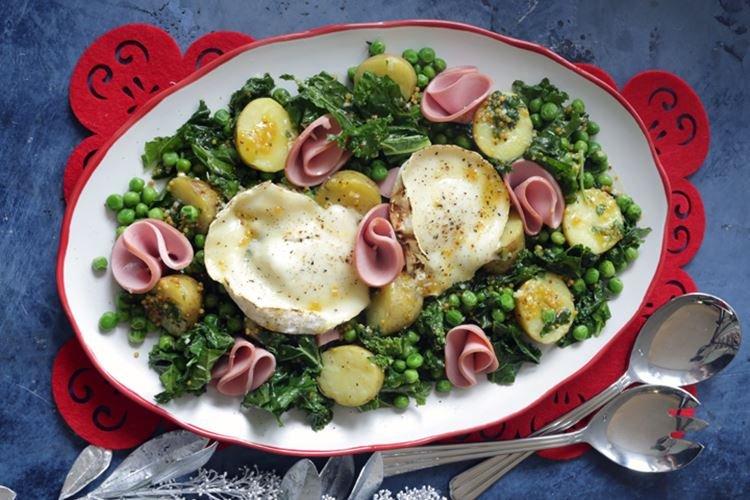Sausage and Goat Cheese Salad