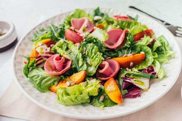 Sausage and Nectarine Salad