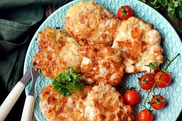 Marinated Chicken Fillet and Onion Cutlets