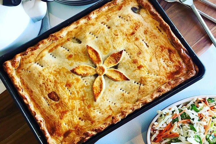 Pastel de carne rústico