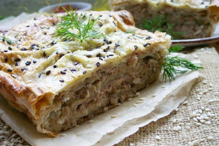 Pastel de carne de lavash