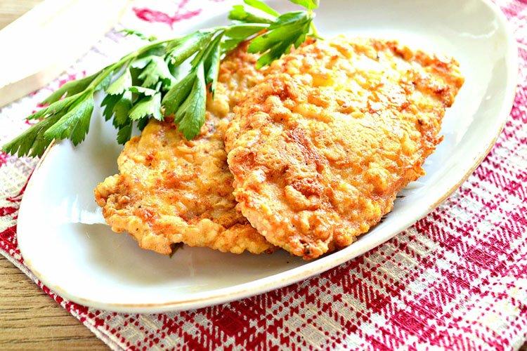Hähnchenfilet-Schnitzel mit Sesam