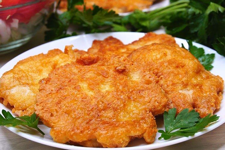 Hähnchenfilet-Schnitzel mit Kurkuma