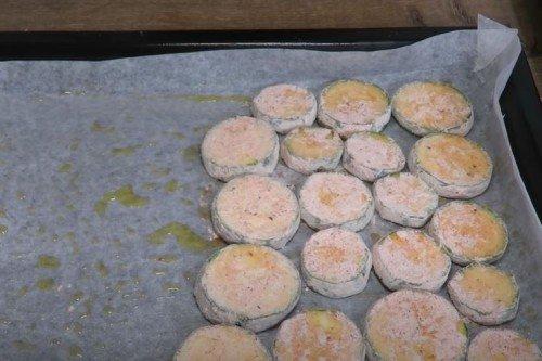 Calabacines crujientes al horno