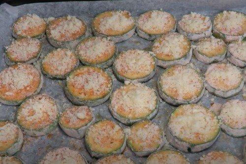 Calabacines crujientes al horno