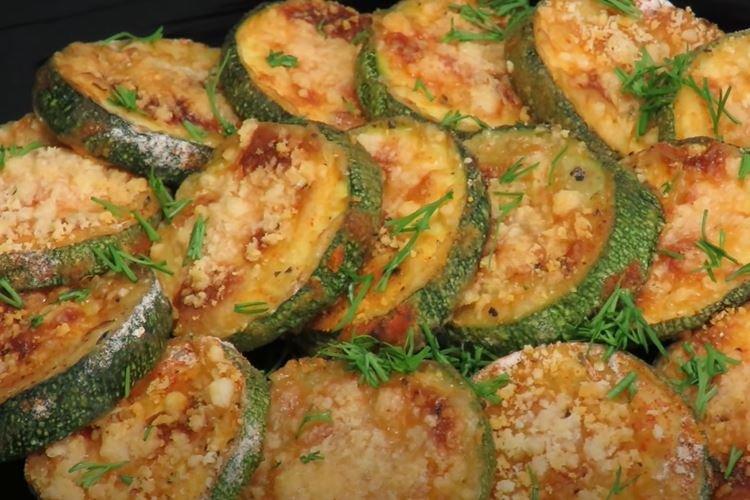 Calabacines crujientes al horno
