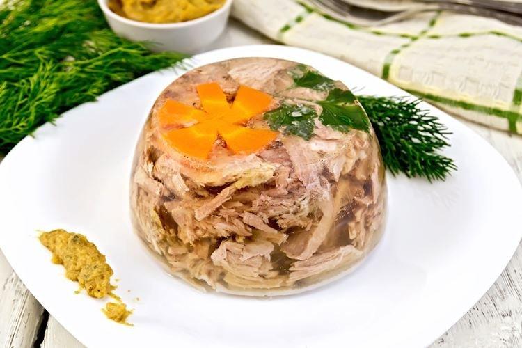 Rindfleisch-Sülze mit Gelatine