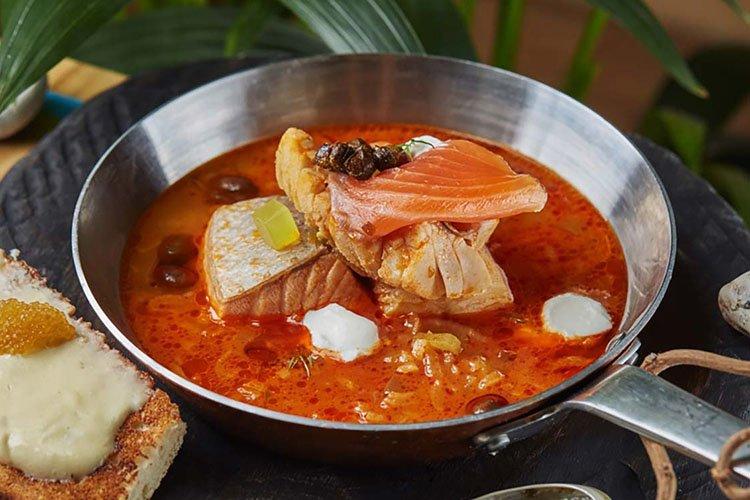Solyanka de pescado a la imperial