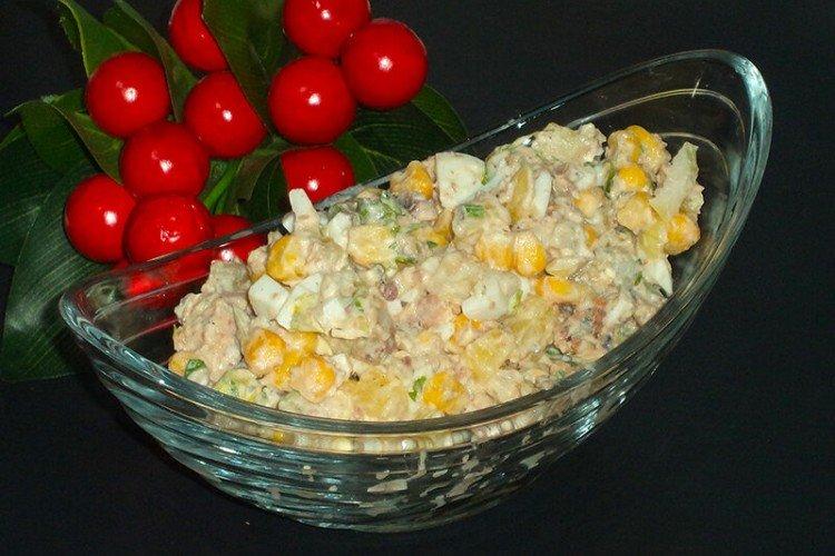 Canned Fish Salad with Corn