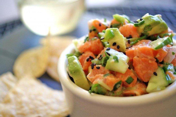 Red Fish and Chickpea Salad