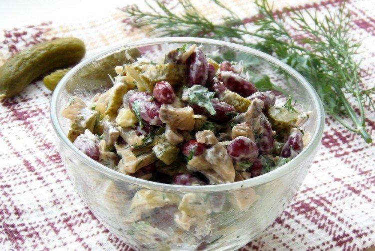 Ensalada de champiñones «Dietética»