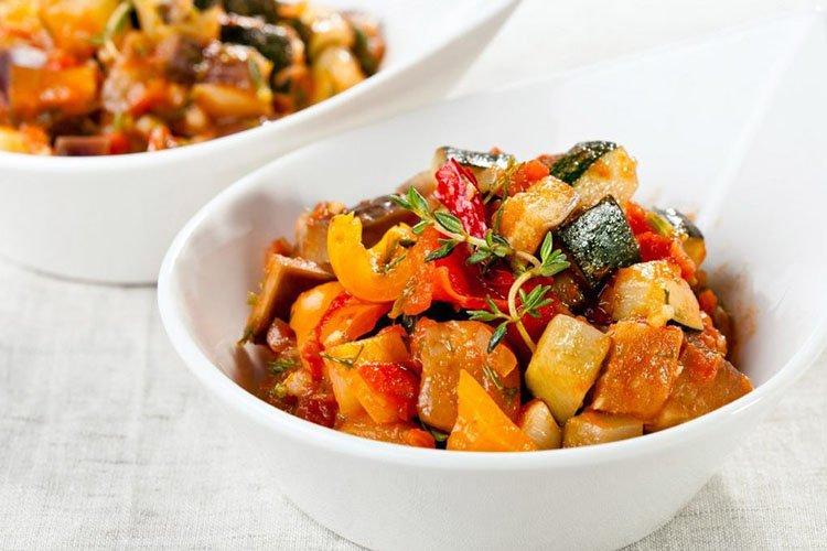Zucchini Stew in Garlic Marinade