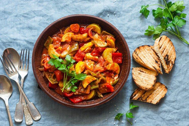 Stew with New Potatoes and Zucchini