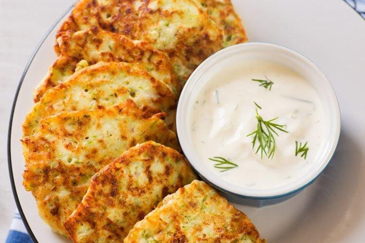 Zucchini Fritters with Feta