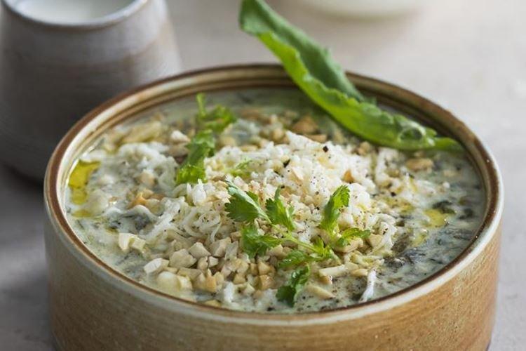 Green Fermented Milk Soup