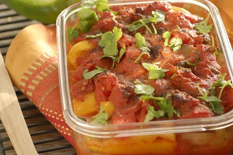 Vegetable Gratin in Tomatoes