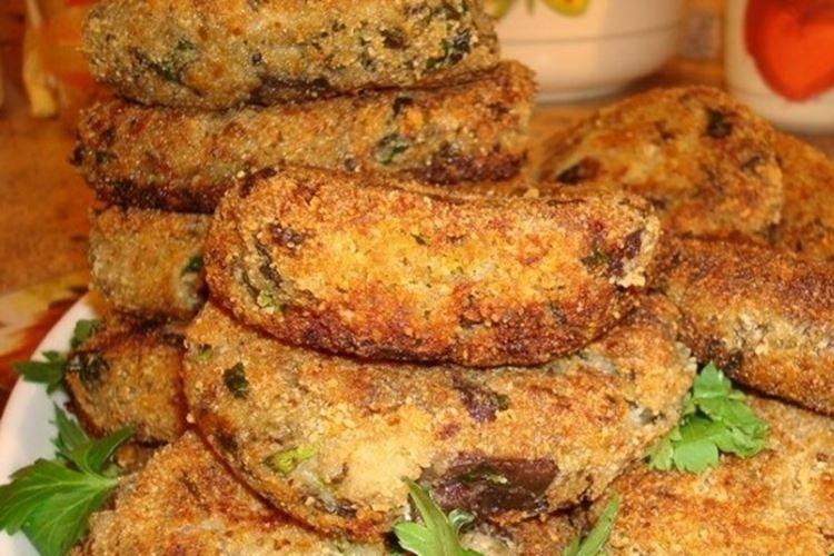 Eggplant and Cheese Cutlets