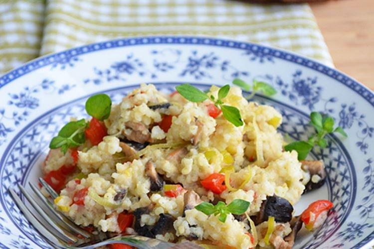 Millet with Vegetables and Mushrooms