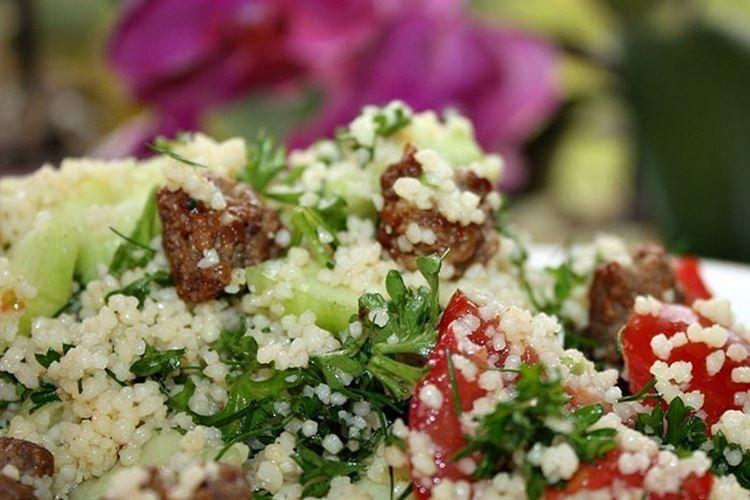 Couscous with Minced Meat and Vegetables