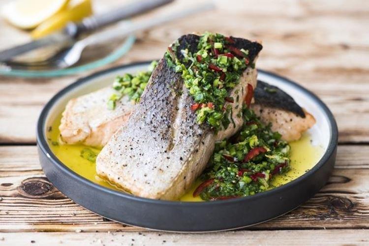 Fish with Green Onions