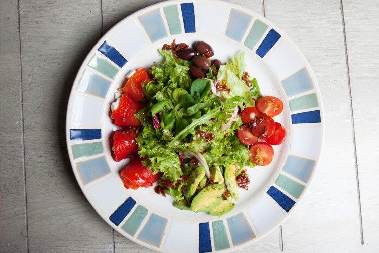 Cherry Tomato, Avocado, and Bell Pepper Salad
