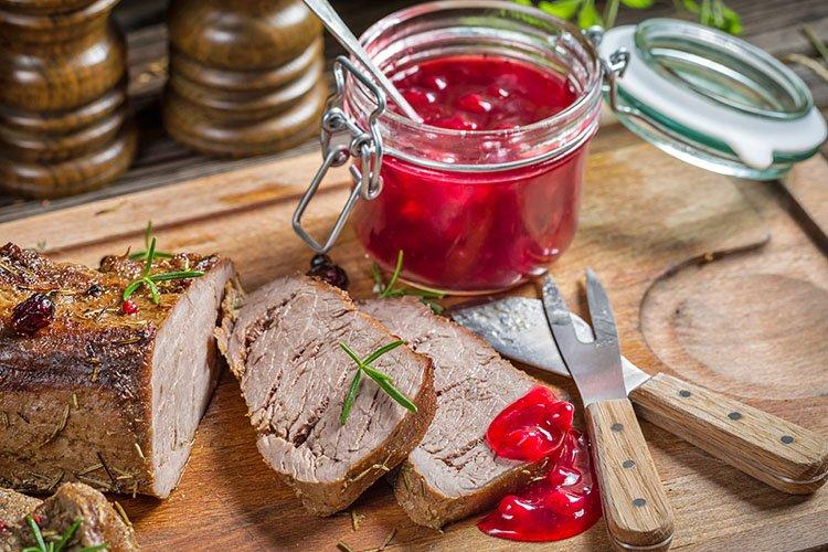 Salsa agridulce de arándano
