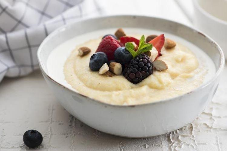 Gachas de maíz con leche