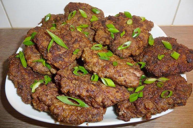 Liver Patties with Smoked Brisket