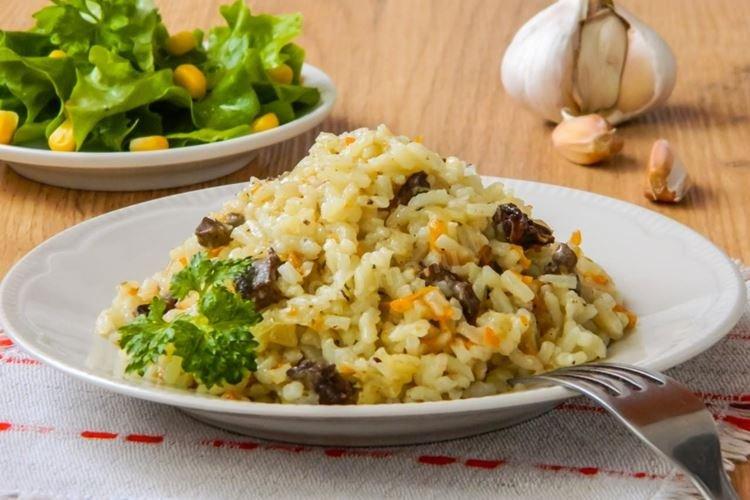 Chicken Hearts with Rice