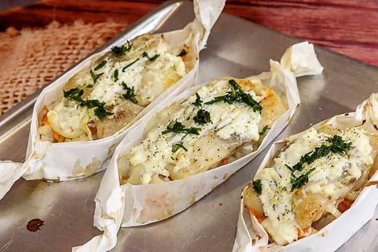 Filete de bacalao con coliflor
