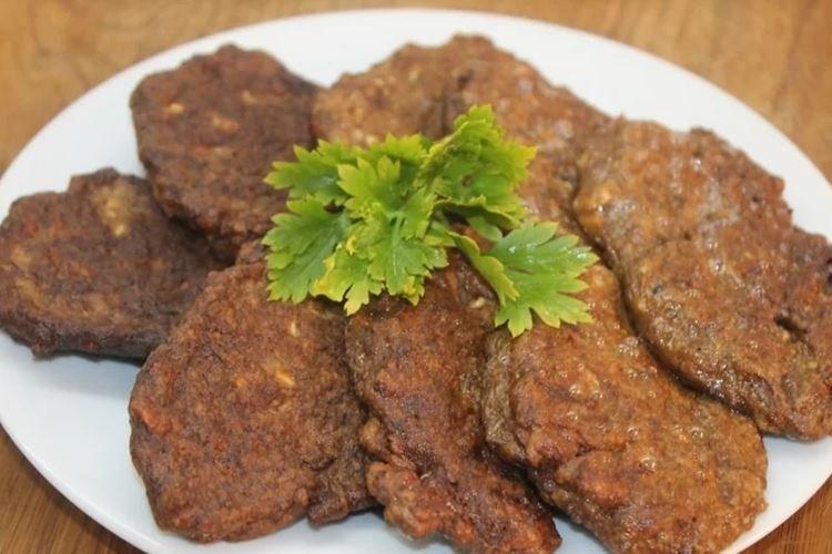 Chicken Liver Patties with Processed Cheese