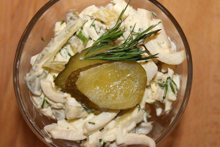 Ensalada rápida con calamares
