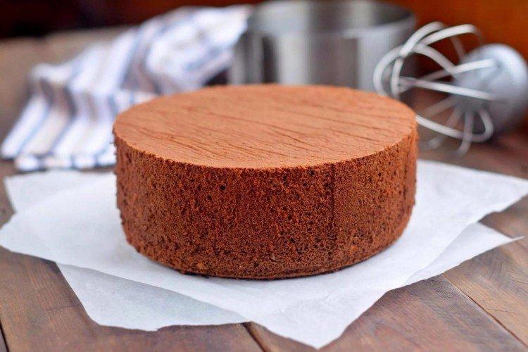 Dark Chocolate Sponge Cake