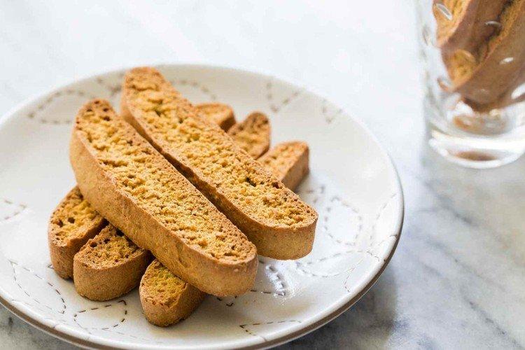 Galletas biscotti sin mantequilla