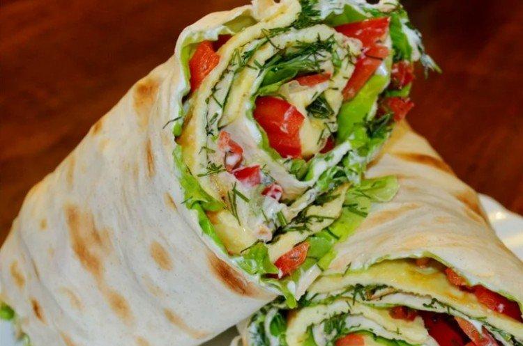 Lavash with Vegetables