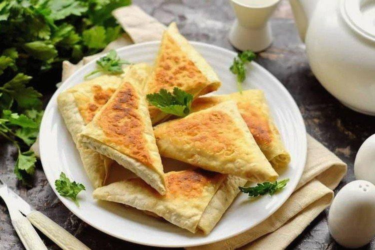 Lavash Envelopes with Processed Cheese
