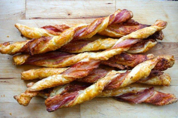 Puff Pastry Bacon Twists