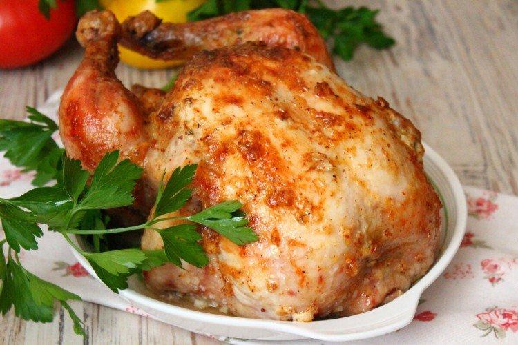 Oven-Baked Chicken in Wine