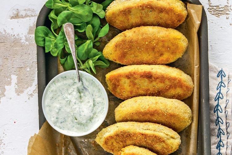 Fischfrikadellen mit Grieß