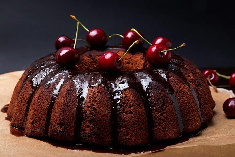 Lenten Chocolate Cherry Cake