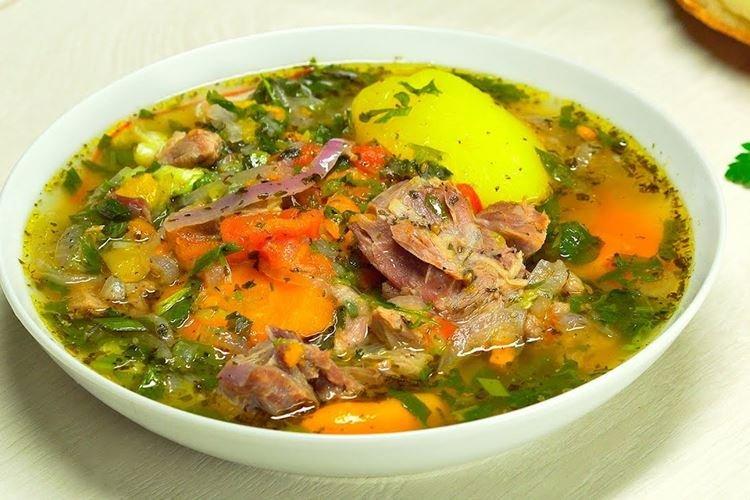 Pork Shurpa with Mushrooms