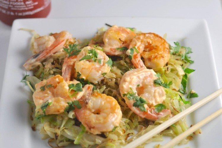 Col con camarones