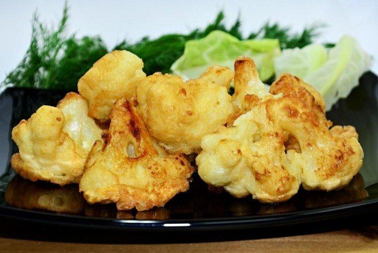 Cauliflower in Cheese-Mustard Batter