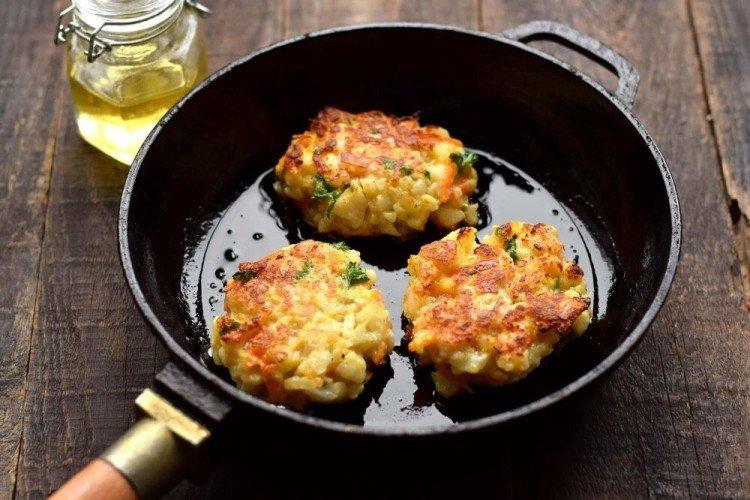 Cauliflower Patties with Semolina