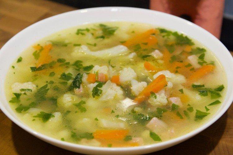 Vegetable Soup with Cauliflower