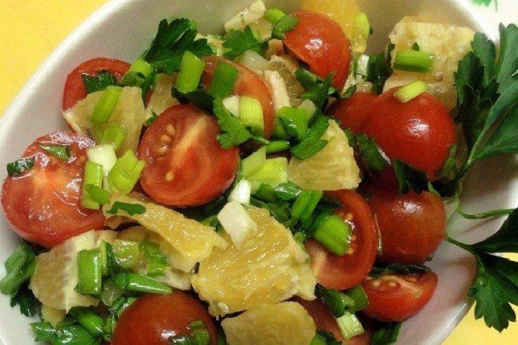 Cucumber, Tomato, and Orange Salad